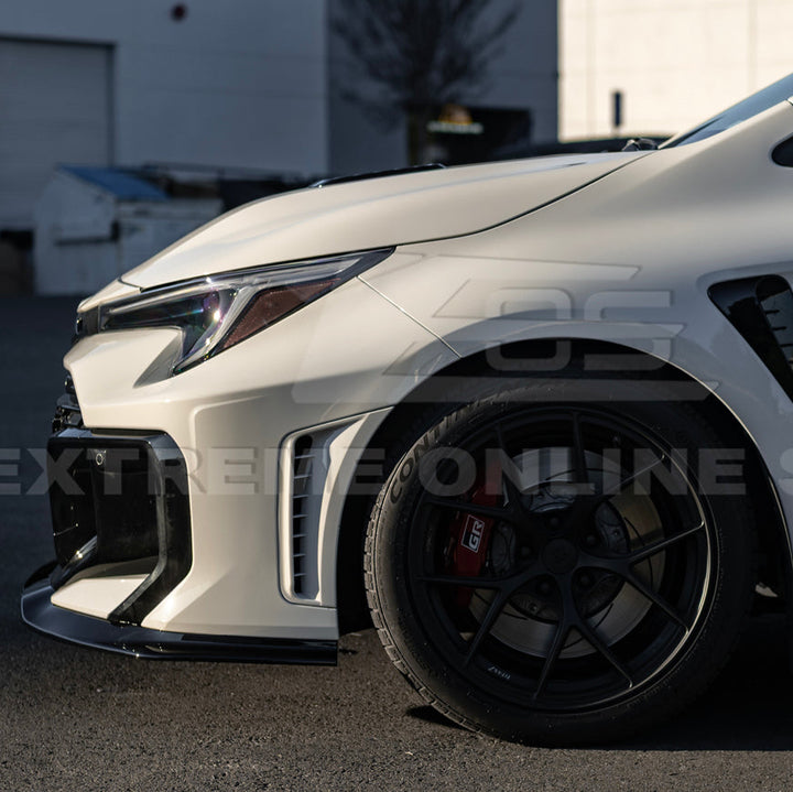 2025-Up Toyota GR Corolla Glossy Black Front Lip Side Skirts Rear Wing Spoiler