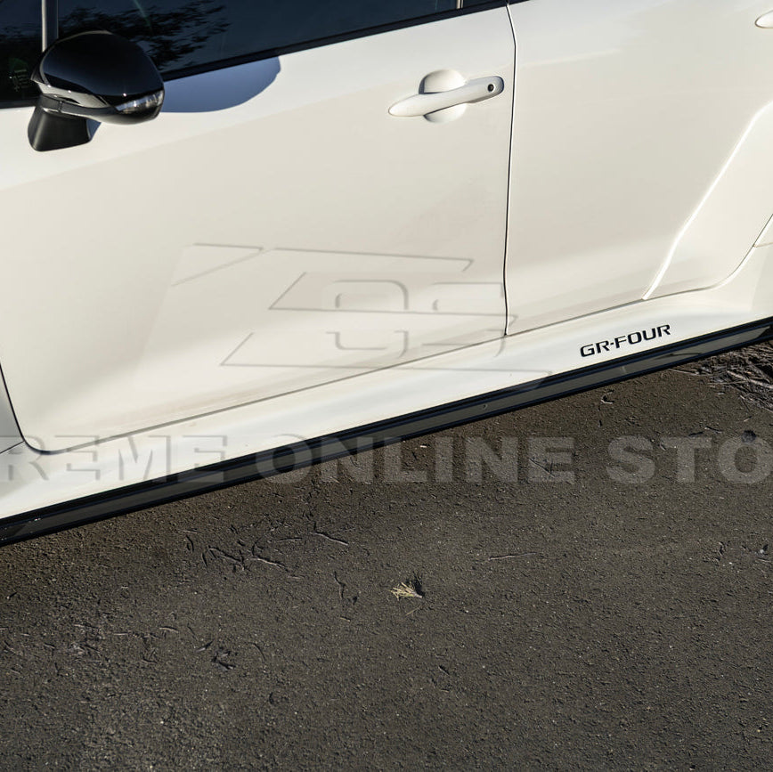 2025-Up Toyota GR Corolla Glossy Black Front Lip Side Skirts Rear Wing Spoiler