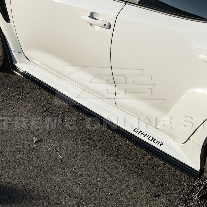 2025-Up Toyota GR Corolla Glossy Black Front Lip Side Skirts Rear Wing Spoiler