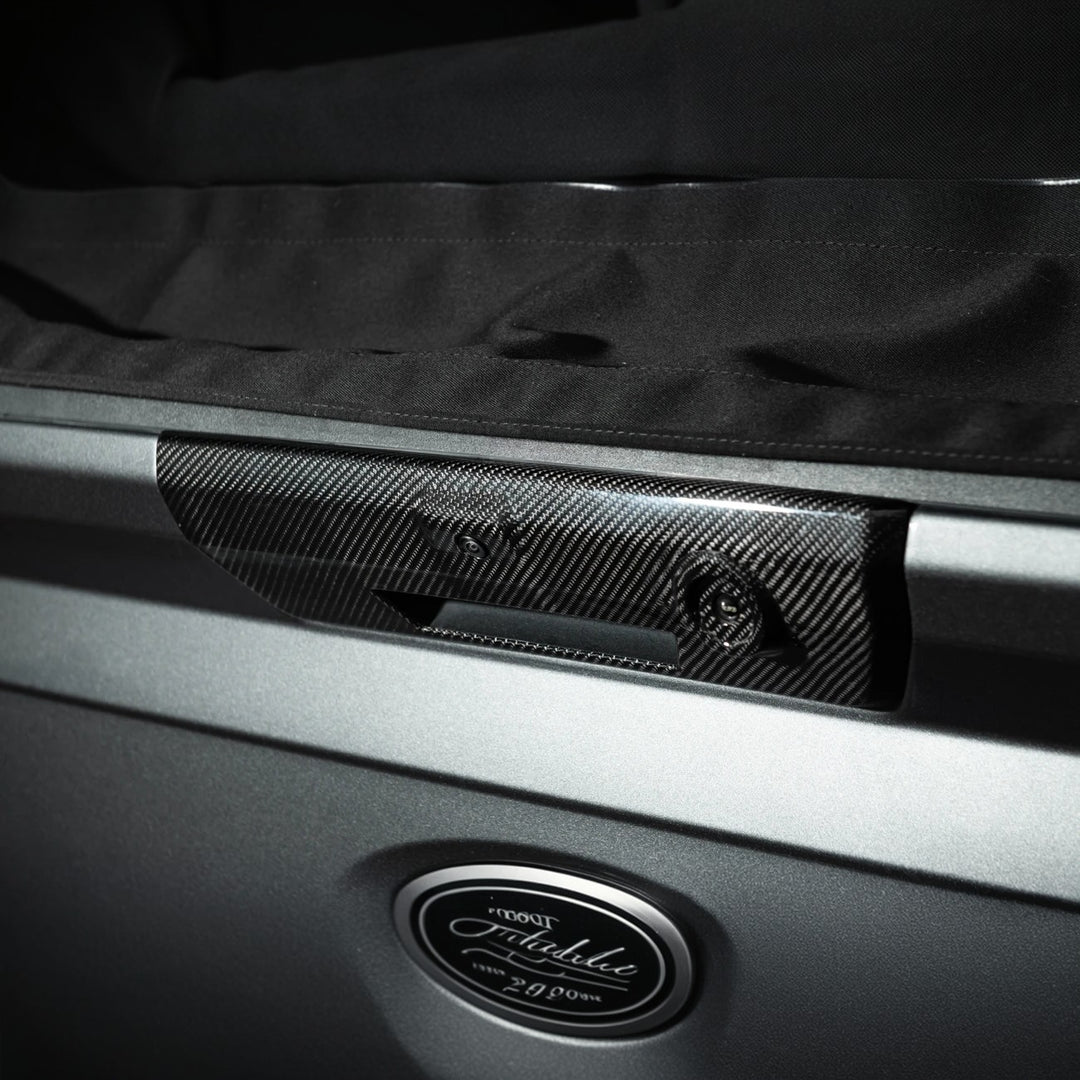 2021-Up Ford F-150 &amp; F-150 Lightning Dry Carbon Fiber Tailgate Handle Cover Overlay