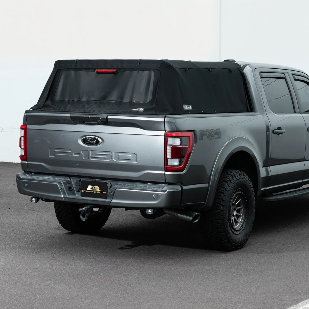 2021-Up Ford F-150 &amp; F-150 Lightning Dry Carbon Fiber Tailgate Handle Cover Overlay