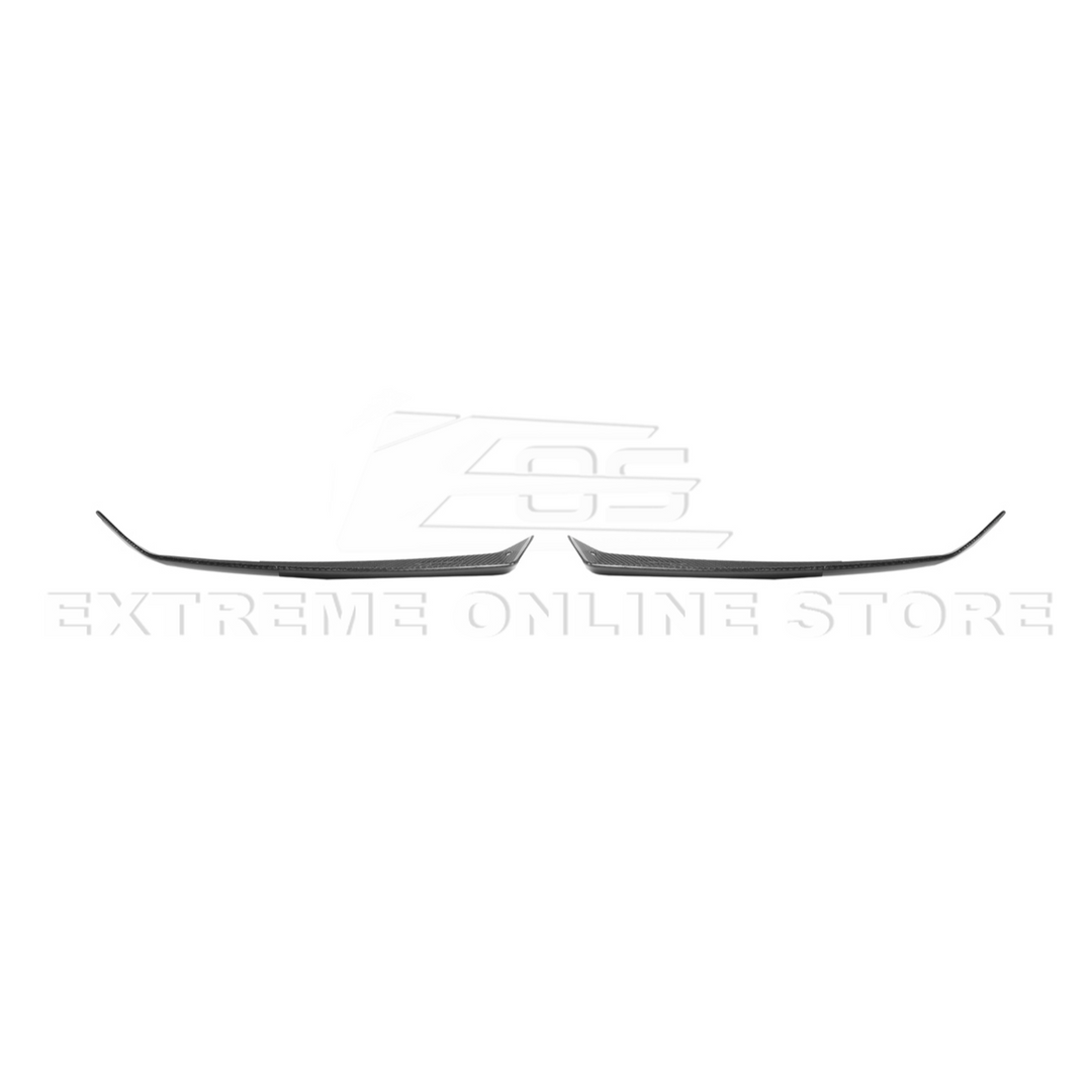 Corvette C8 Z06 DRY CARBON FIBER Wicker-bill Extension Winglets