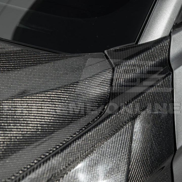 2018-23 Ford Mustang S550 | GTD Style Primed Black Front Side Vented Fenders
