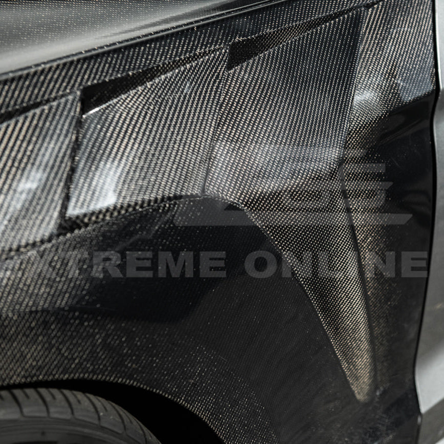 2018-23 Ford Mustang S550 | GTD Style Primed Black Front Side Vented Fenders