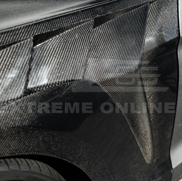 2018-23 Ford Mustang S550 | GTD Style Primed Black Front Side Vented Fenders
