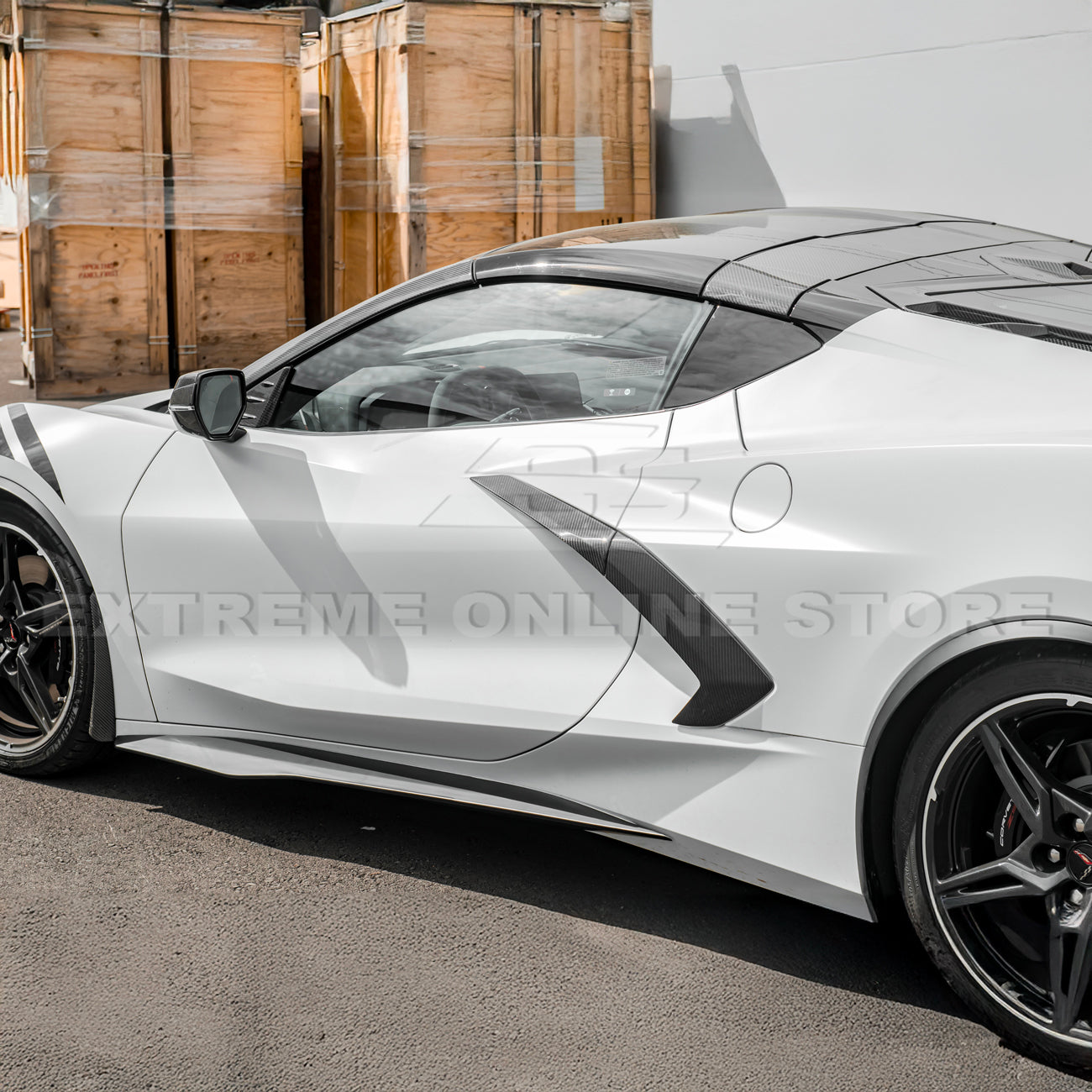 Chevrolet Corvette C8 Z06 Package Side Skirts Rocker Panels