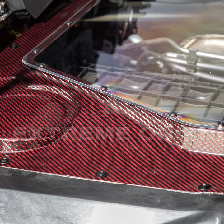 Corvette C8 HTC DRY Carbon Fiber Engine Bay Panel Cover