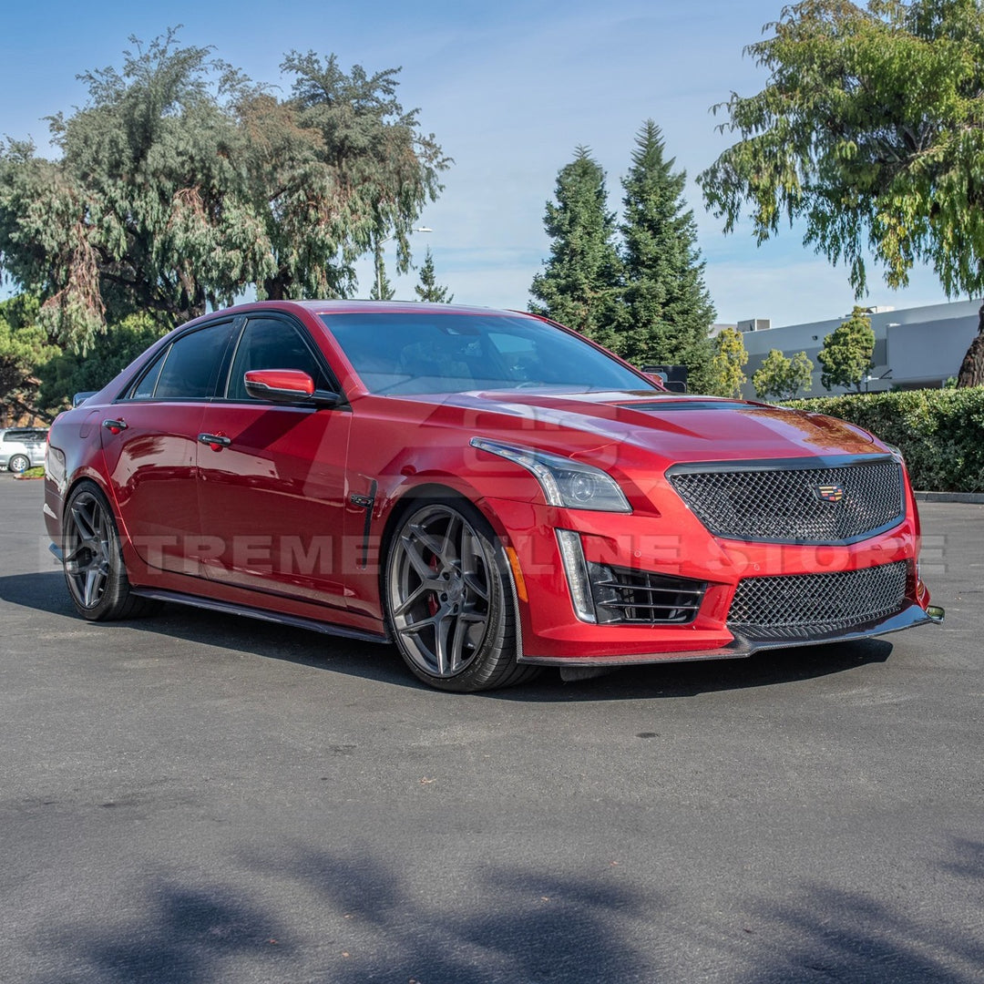 2016-19 Cadillac CTS-V Front Splitter &amp; Side Wheel