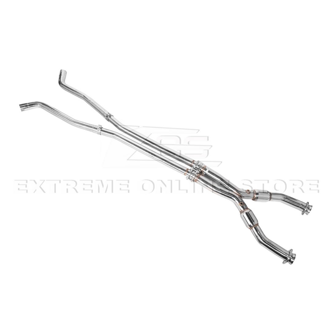 2009-2014 Cadillac CTS-V Long Tube Headers &amp; Resonated Mid Pipe