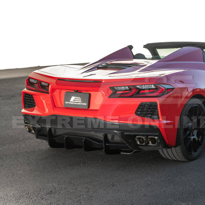 Corvette C8 Rear Bumper Add-On Diffuser Lip