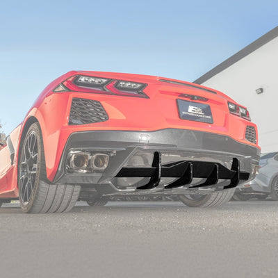 Corvette C8 Rear Bumper Add-On Diffuser Lip