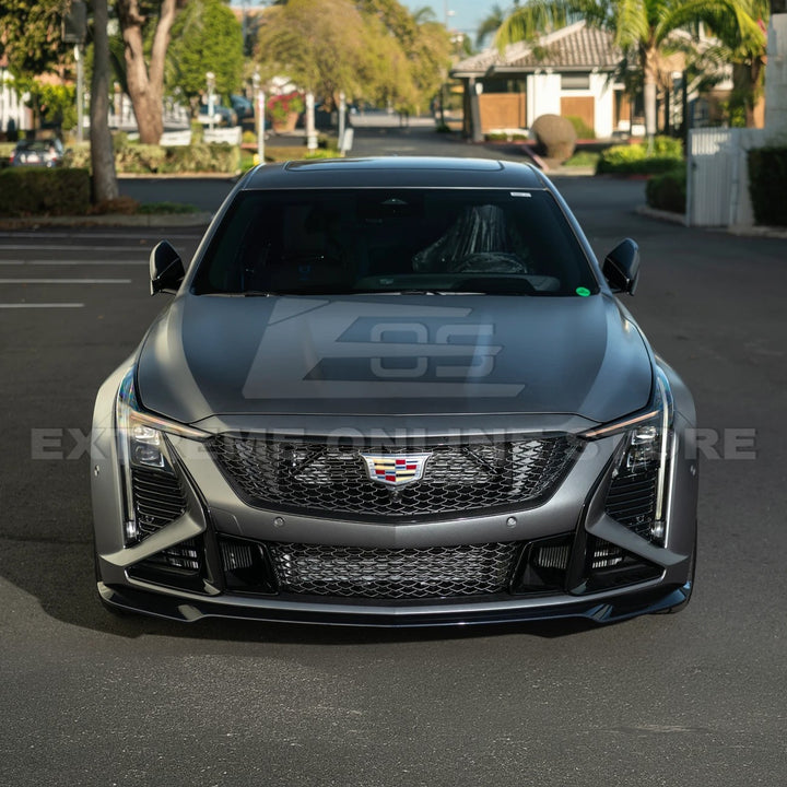 2025-Up Cadillac CT5-V Blackwing DRY CARBON FIBER Front Upper &amp; Lower Grille Trim
