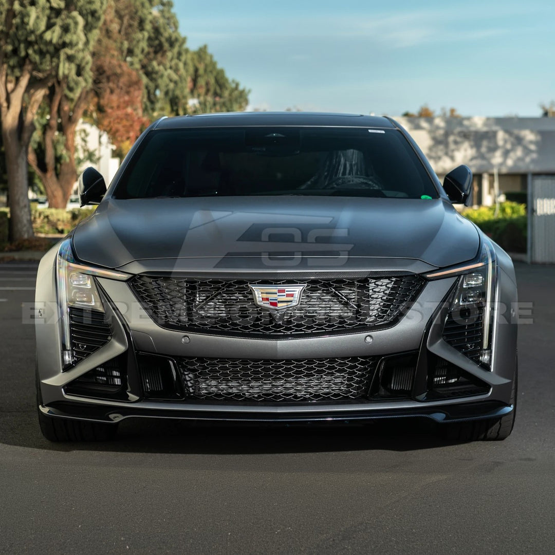 2025-Up Cadillac CT5-V Blackwing | DRY CARBON FIBER Front Upper Grille Trim Insert