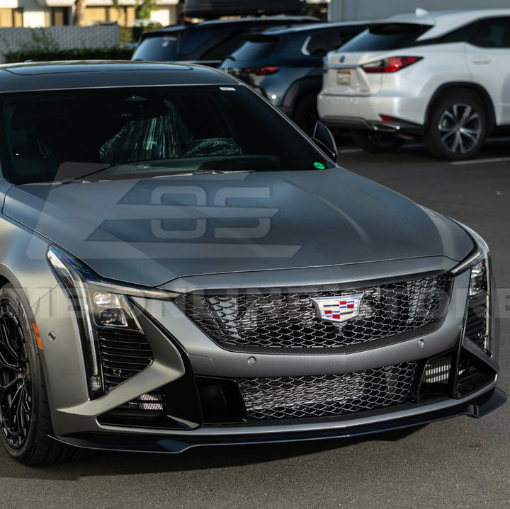 2025-Up Cadillac CT5-V Blackwing | DRY CARBON FIBER Front Upper Grille Trim Insert