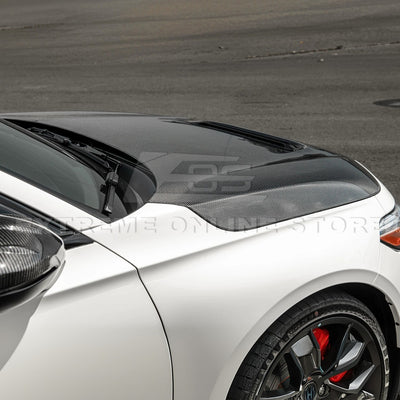 2023-Up Honda Civic Type-R Carbon Fiber Front Vented Bumper Hood Cover