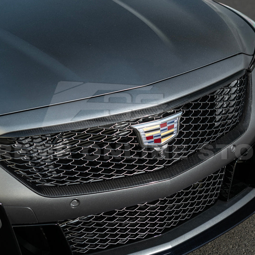 2025-Up Cadillac CT5-V Blackwing | DRY CARBON FIBER Front Lower Grille Trim Insert