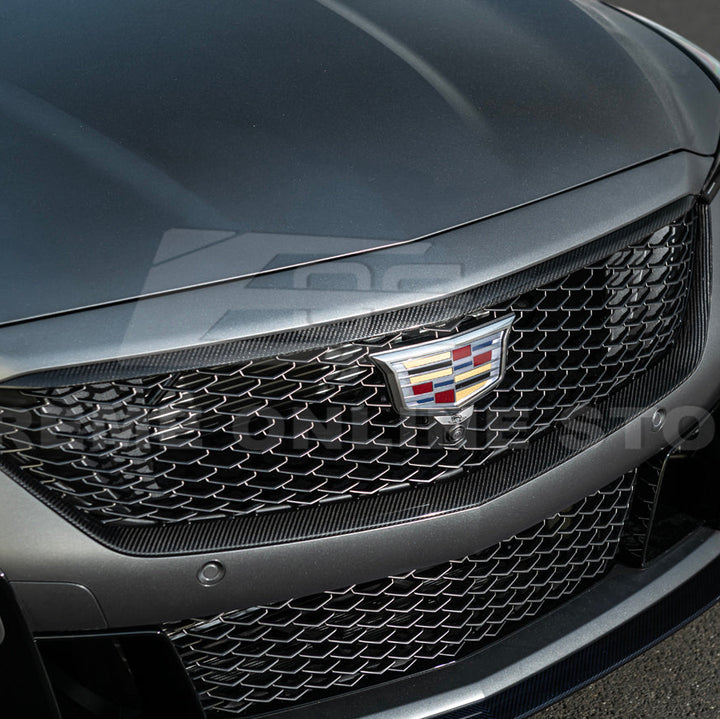 2025-Up Cadillac CT5-V Blackwing | DRY CARBON FIBER Front Lower Grille Trim Insert