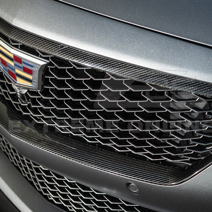 2025-Up Cadillac CT5-V Blackwing | DRY CARBON FIBER Front Lower Grille Trim Insert