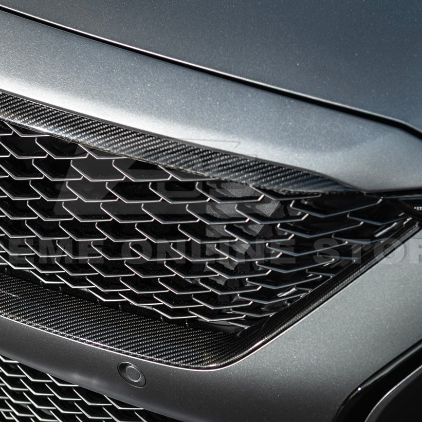 2025-Up Cadillac CT5-V Blackwing DRY CARBON FIBER Front Upper &amp; Lower Grille Trim