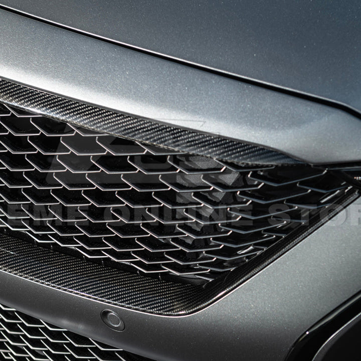 2025-Up Cadillac CT5-V Blackwing DRY CARBON FIBER Front Upper &amp; Lower Grille Trim