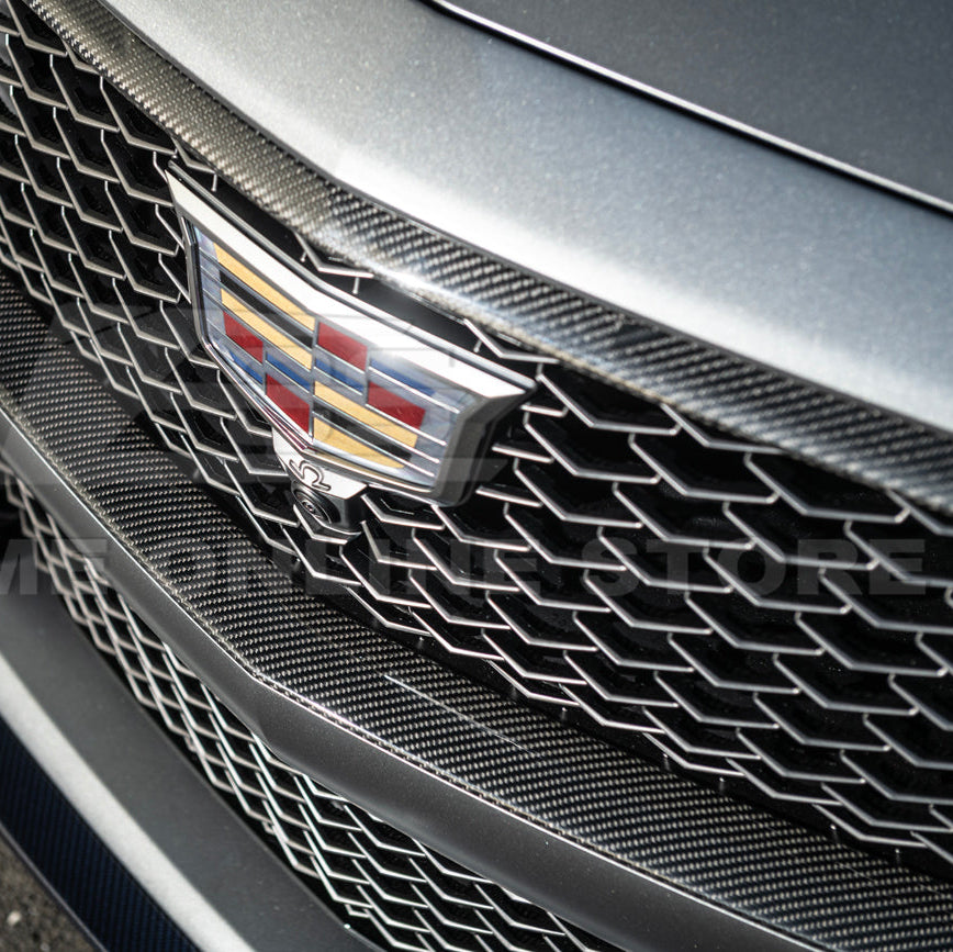 2025-Up Cadillac CT5-V Blackwing | DRY CARBON FIBER Front Upper Grille Trim Insert