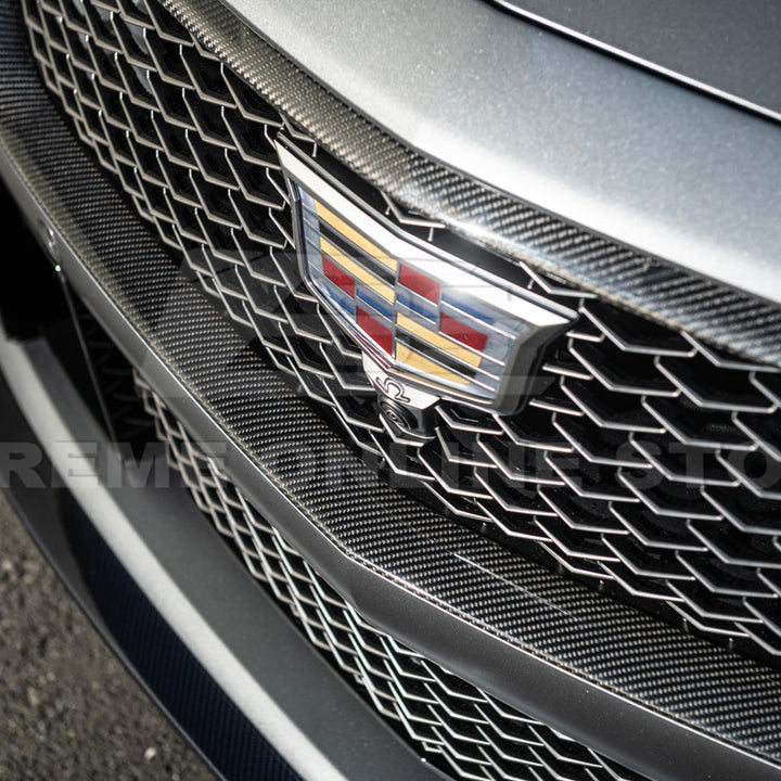2025-Up Cadillac CT5-V Blackwing DRY CARBON FIBER Front Upper &amp; Lower Grille Trim