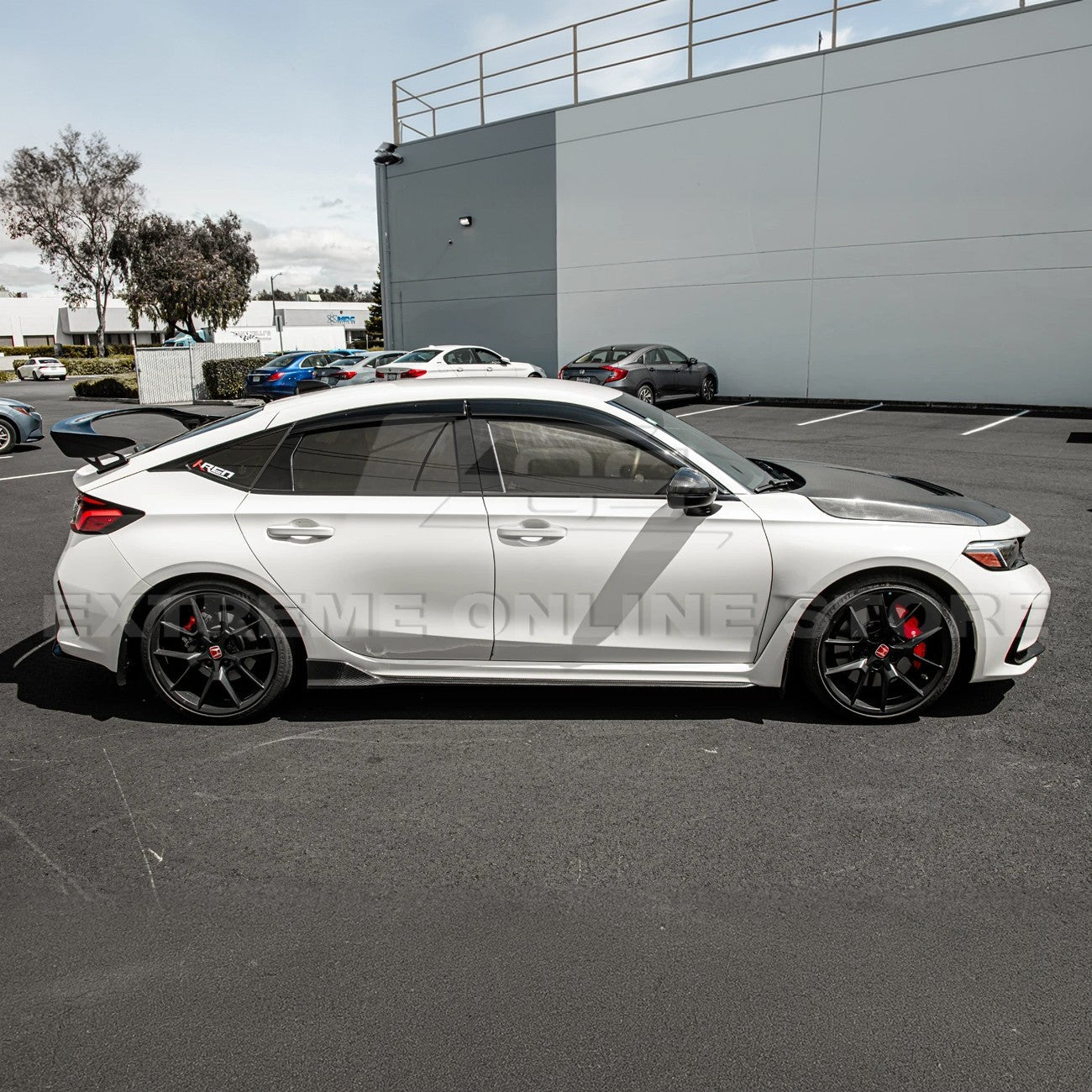 2022-Up Honda Civic Type R Carbon Fiber Side Skirt Rocker Panels