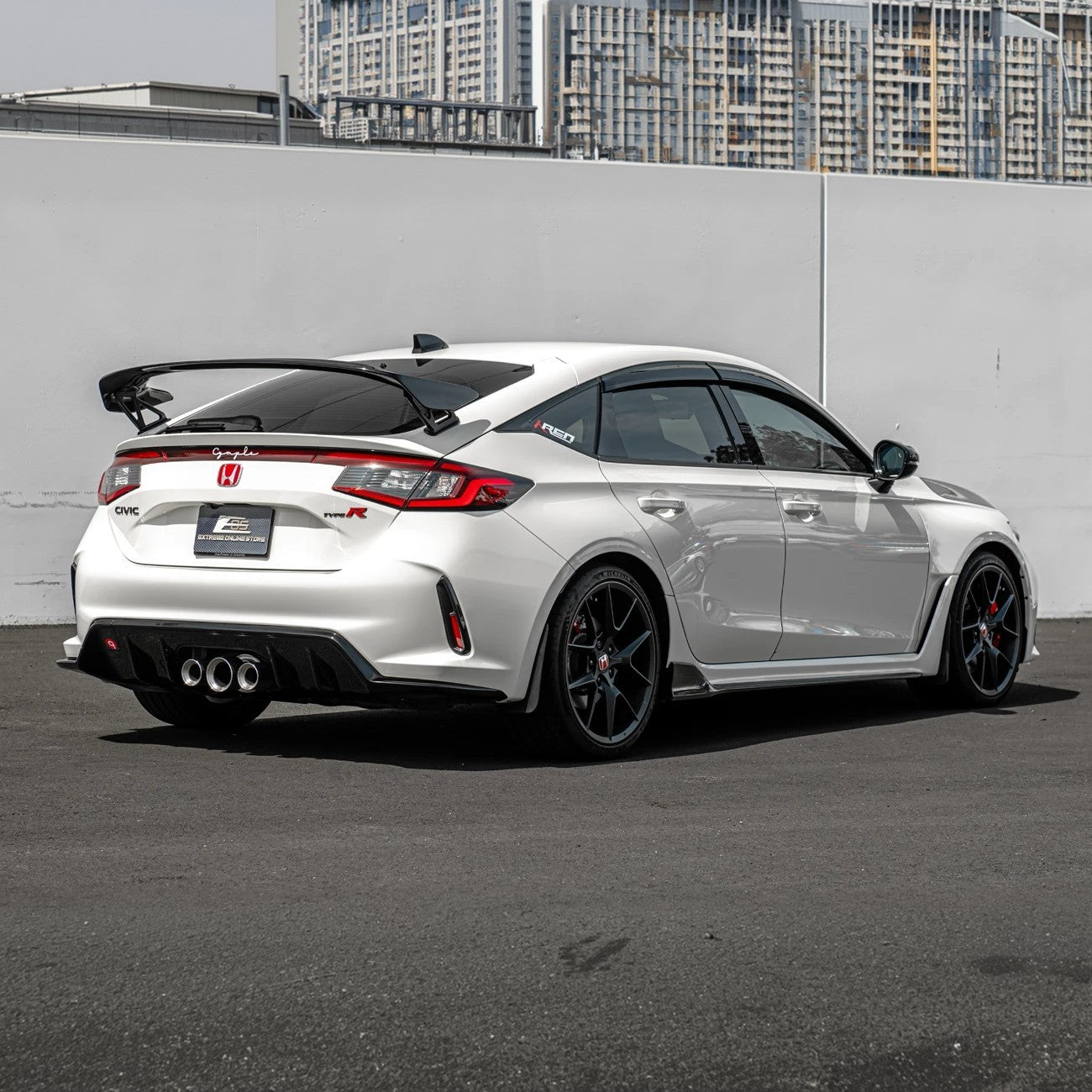 2023-Up Honda Civic Type-R Carbon Fiber Rear Hatch Vent Trim Cover
