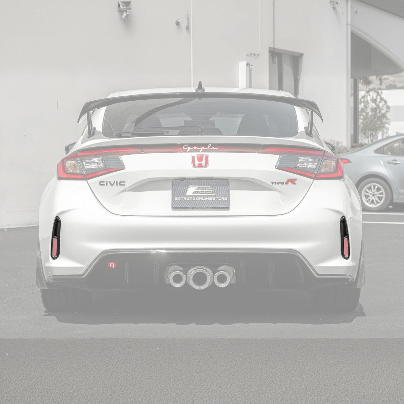2023-Up Honda Civic Type-R Carbon Fiber Rear Hatch Vent Trim Cover