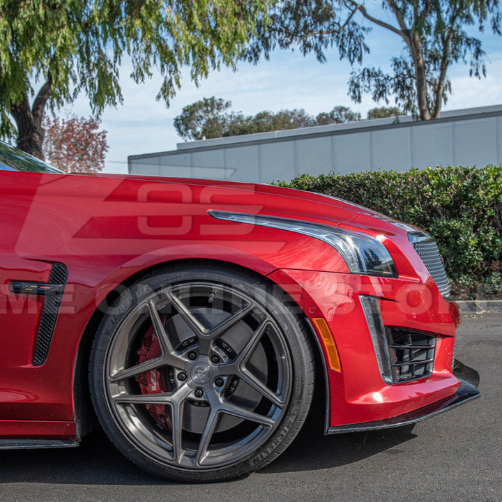 2016-19 Cadillac CTS-V Front Splitter &amp; Side Wheel