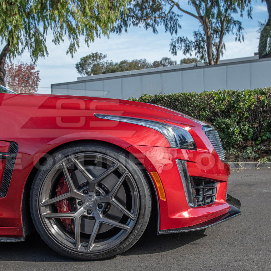 2016-19 Cadillac CTS-V Front Splitter &amp; Side Wheel