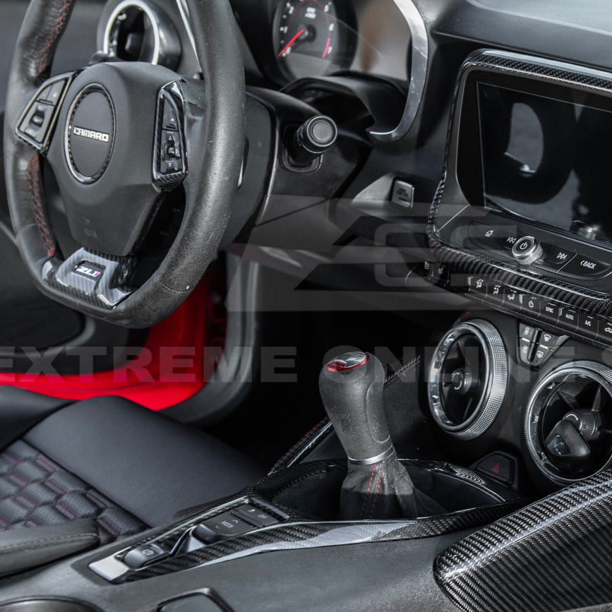 6th Gen Camaro Carbon Fiber Center Console Cover