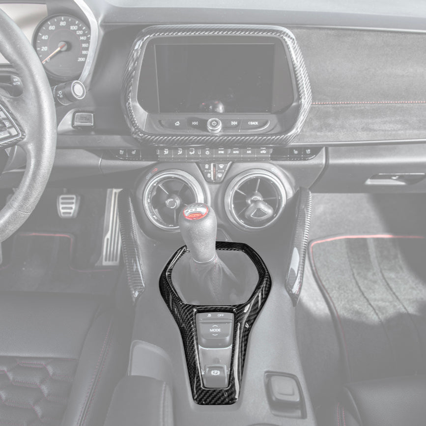 6th Gen Camaro Carbon Fiber Center Console Cover