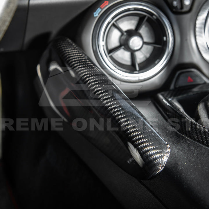 2019-24 Camaro Dry Carbon Fiber Front Side Knee Pad Panel Cover Pair