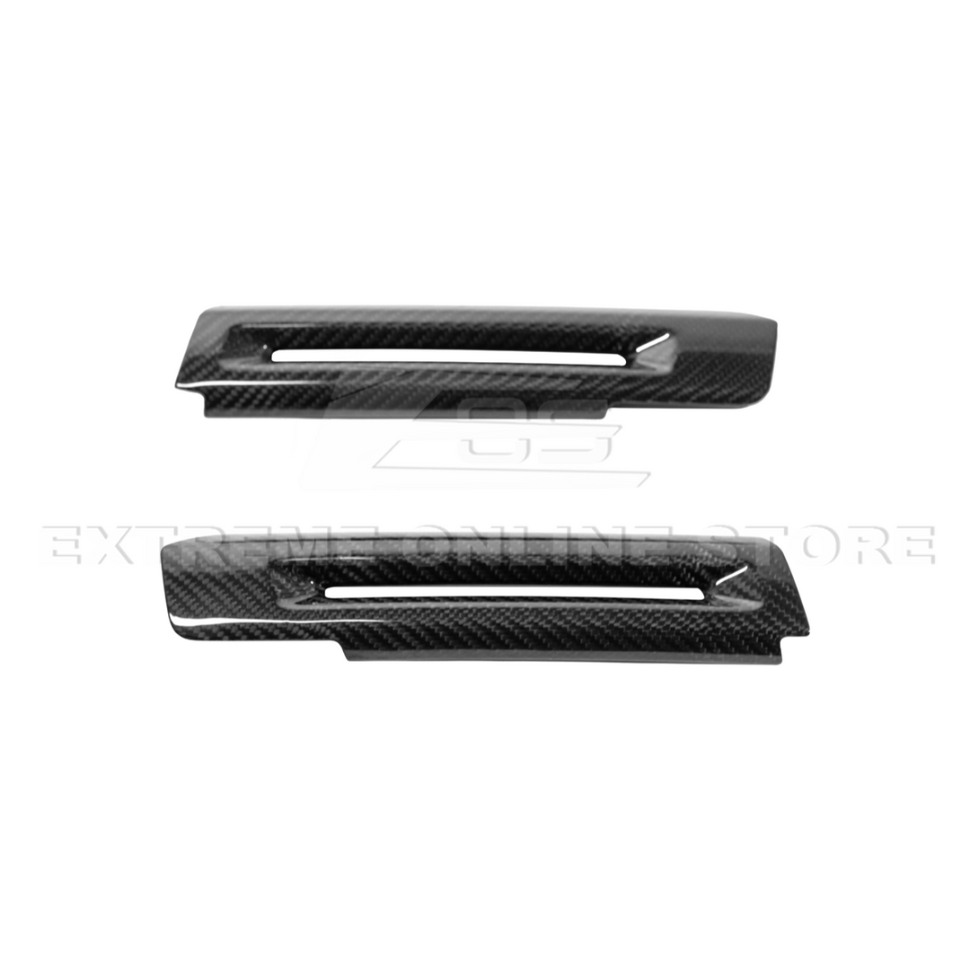 2015-Up Ford Mustang DRY CARBON FIBER Side Door Armrest Panel Trim Cover