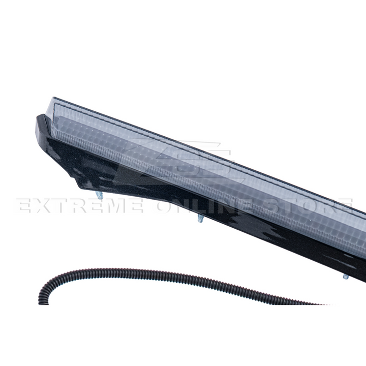 2020-Up Corvette C8 DRY CARBON FIBER Sequential LED DRL Light Bar Bezel Insert