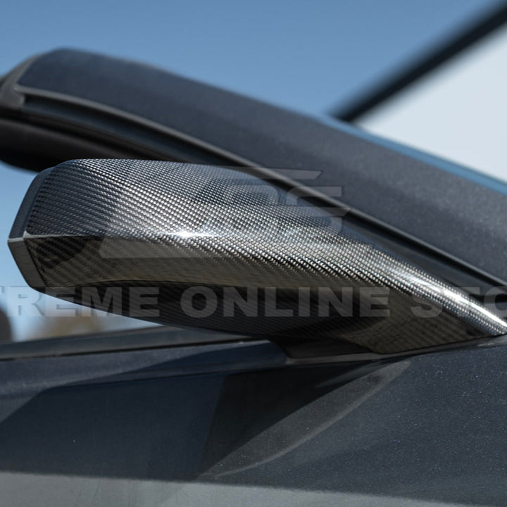 2010-15 Chevrolet Camaro Dry Carbon Fiber Mirror Cover Cap Pair