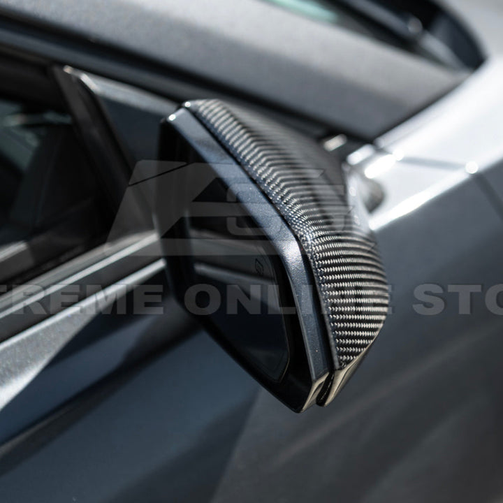 2010-15 Chevrolet Camaro Dry Carbon Fiber Mirror Cover Cap Pair