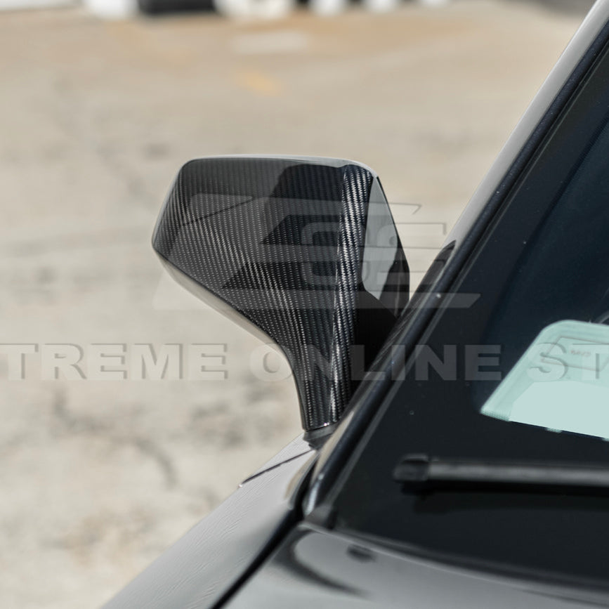 2010-15 Chevrolet Camaro Dry Carbon Fiber Mirror Cover Cap Pair