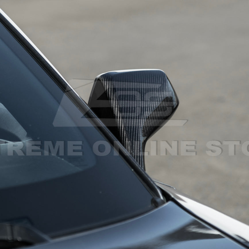 2010-15 Chevrolet Camaro Dry Carbon Fiber Mirror Cover Cap Pair