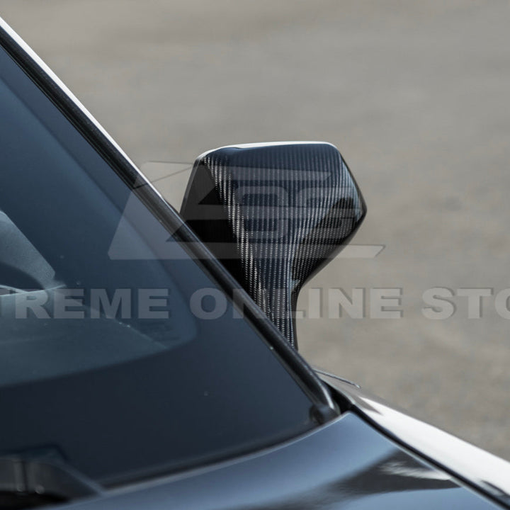 2010-15 Chevrolet Camaro Dry Carbon Fiber Mirror Cover Cap Pair