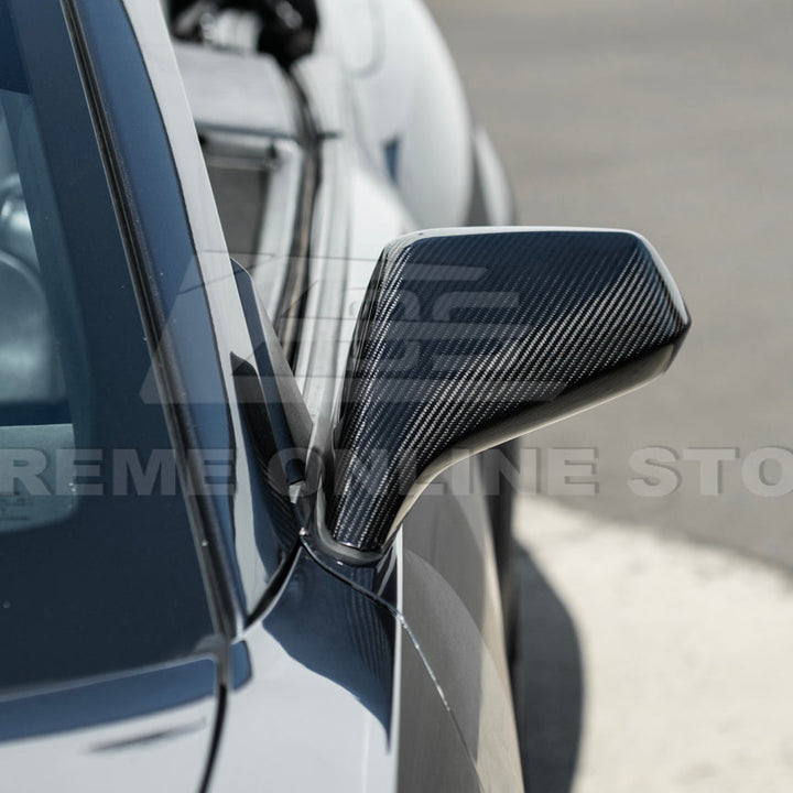 2010-15 Chevrolet Camaro Dry Carbon Fiber Mirror Cover Cap Pair