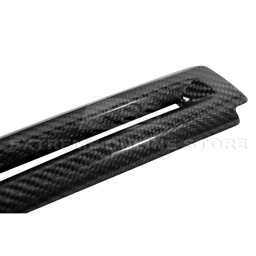 2015-Up Ford Mustang DRY CARBON FIBER Side Door Armrest Panel Trim Cover