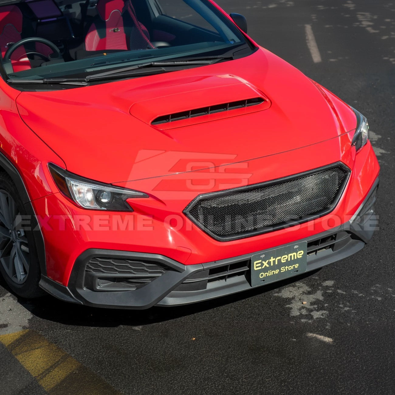 2022-Up Subaru WRX CS Carbon Fiber Front Mesh Grille Vent Cover