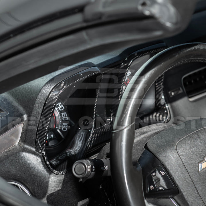 2010-15 Chevrolet Camaro Dry Carbon Fiber Dashboard Cluster Trim Cover