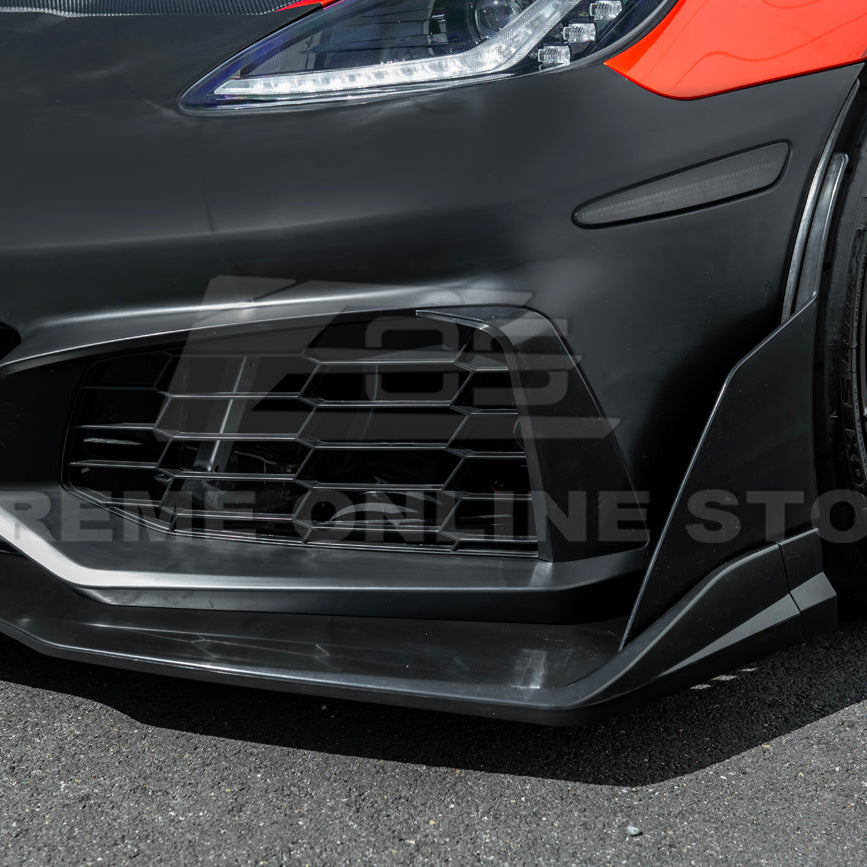 2005-13 Corvette C6 Z06 | C7 ZR1 Style Primed Front Bumper Replacement Cover