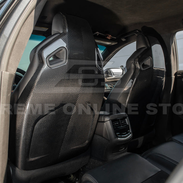 2016-19 CTS-V | ATS-V Dry CARBON FIBER Seat Back Cover