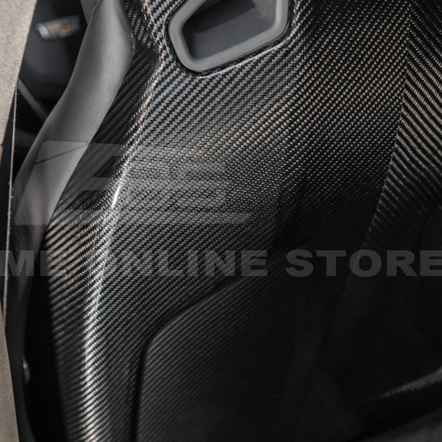 2016-19 CTS-V | ATS-V Dry CARBON FIBER Seat Back Cover