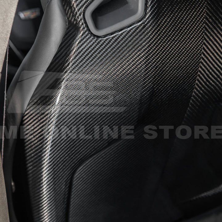 2016-19 CTS-V | ATS-V Dry CARBON FIBER Seat Back Cover