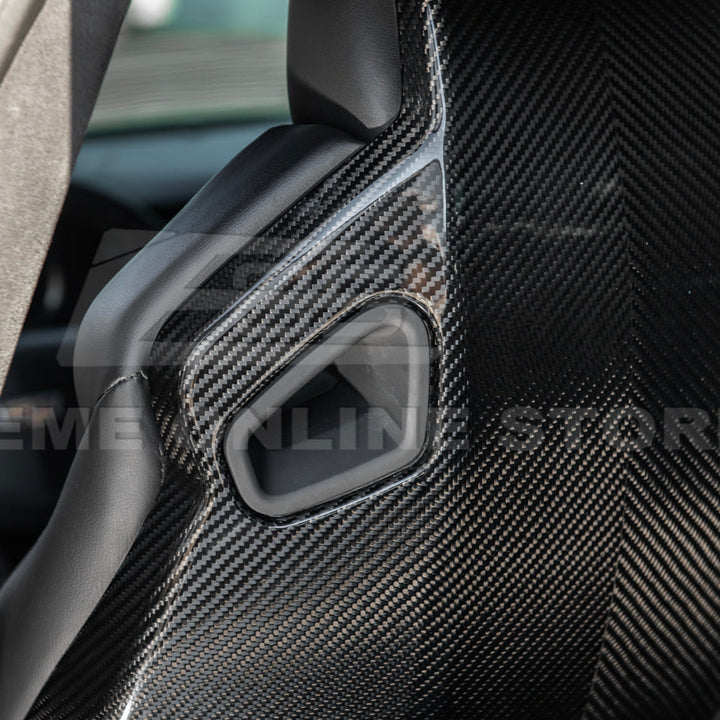 2016-19 CTS-V | ATS-V Dry CARBON FIBER Seat Back Cover